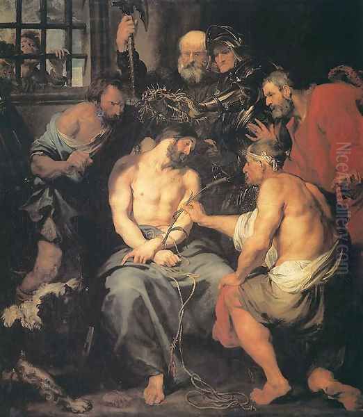 Crowning with Thorns 1618-20 Oil Painting by Sir Anthony Van Dyck