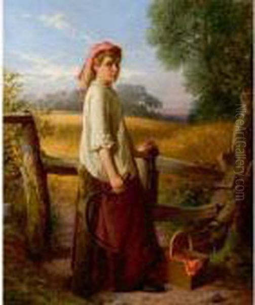 The Gleaner Oil Painting by William Henry Midwood