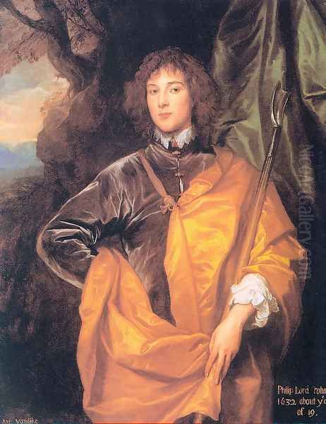 Philip Fourth Lord Wharton Oil Painting by Sir Anthony Van Dyck