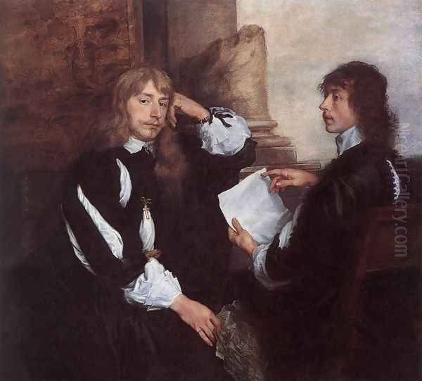 Thomas Killigrew and () William, Lord Croft 1638 Oil Painting by Sir Anthony Van Dyck