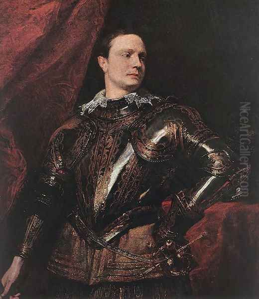 Portrait of a Young General 1622-27 Oil Painting by Sir Anthony Van Dyck