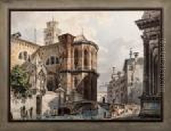 Venezia Oil Painting by Giovanni Migliara