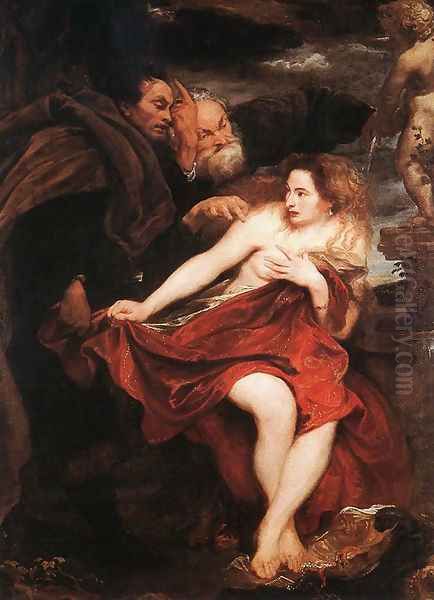 Susanna and the Elders 1621-22 Oil Painting by Sir Anthony Van Dyck