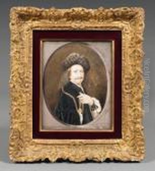 Portrait Du Peintre Pierre Dupuis Oil Painting by Nicolas Mignard