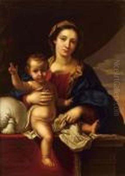 Vierge A L'enfant Oil Painting by Nicolas Mignard