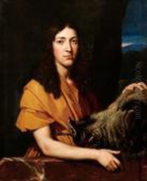 Autoritratto In Veste Di Cacciatore Oil Painting by Nicolas Mignard