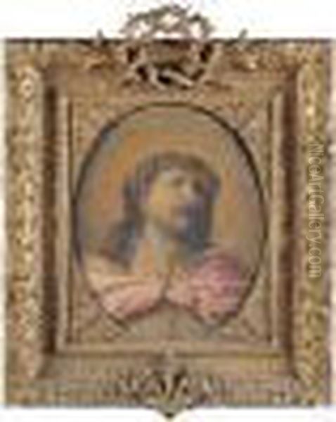 Le Christ A La Couronne D'epines Oil Painting by Nicolas Mignard