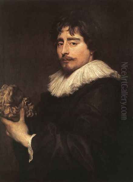 Porrtrait Of The Sculptor Duquesnoy Oil Painting by Sir Anthony Van Dyck