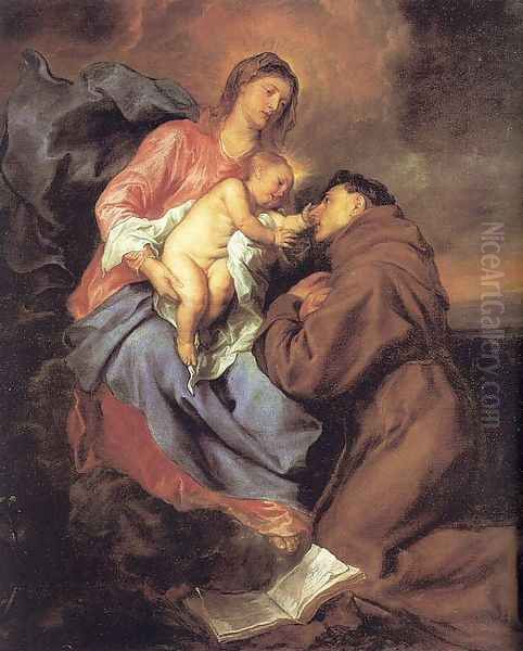 The Vision of St Anthony Oil Painting by Sir Anthony Van Dyck