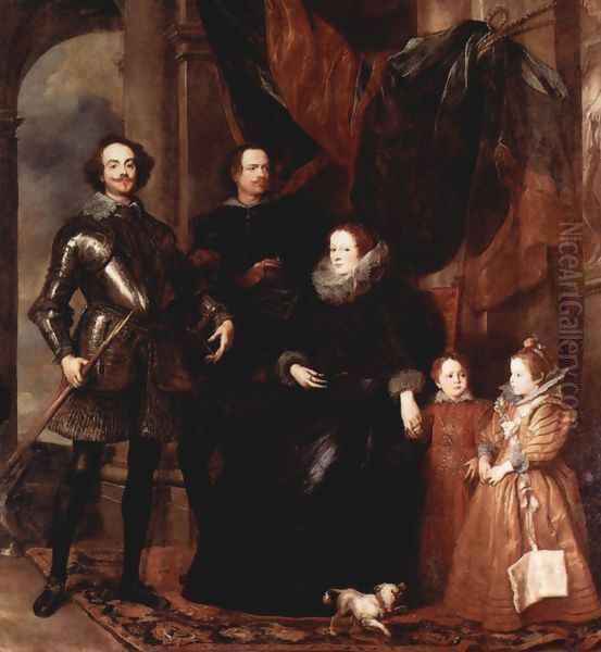 Portrait of the family Lomellini Oil Painting by Sir Anthony Van Dyck