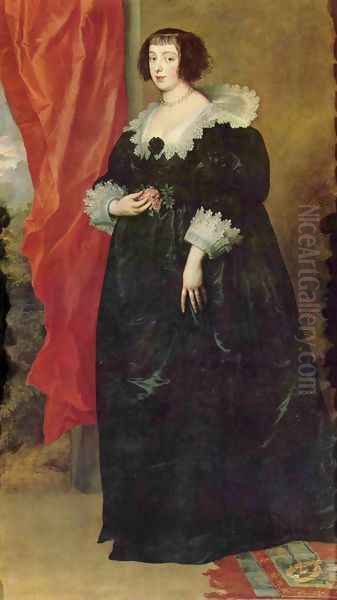 Portrait of the Margarete von Lothringen Oil Painting by Sir Anthony Van Dyck