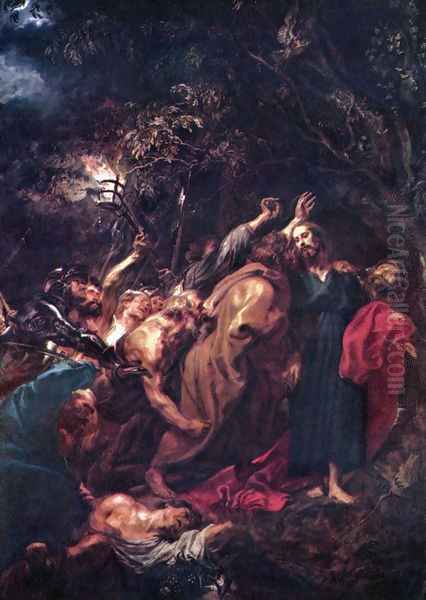 Judas kiss Oil Painting by Sir Anthony Van Dyck