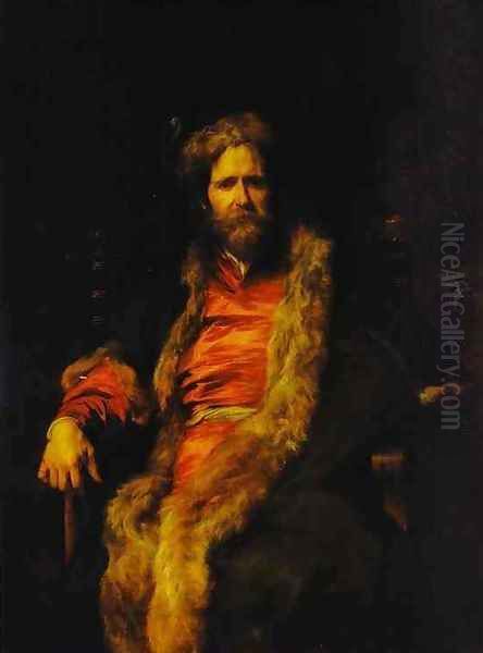 The Painter Marten Ryckaert Oil Painting by Sir Anthony Van Dyck