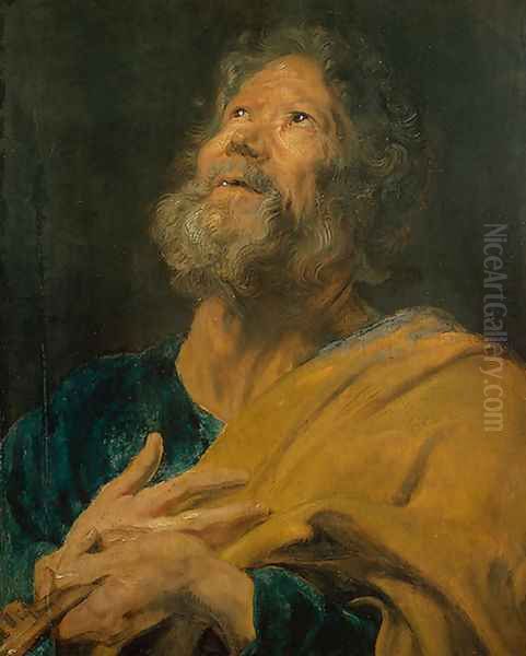 St. Peter Oil Painting by Sir Anthony Van Dyck