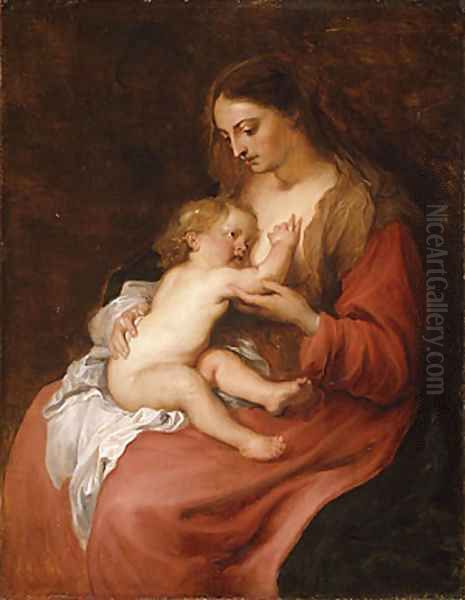 Virgin and Child possibly ca 1620 by Sir Anthony Van Dyck