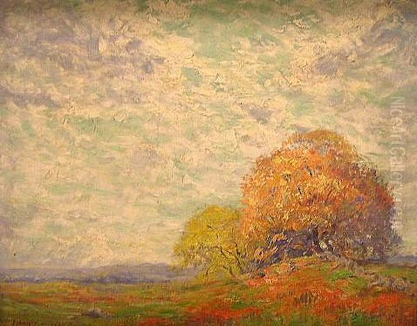 Trees On Knoll Oil Painting by Addison Thomas Millar