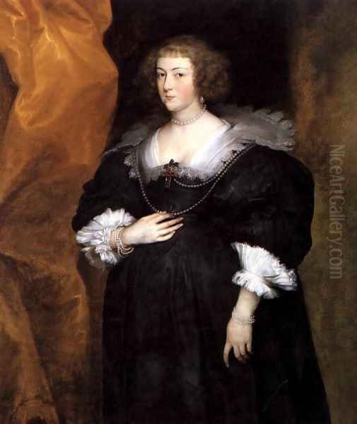 Portrait of a Lady Oil Painting by Sir Anthony Van Dyck