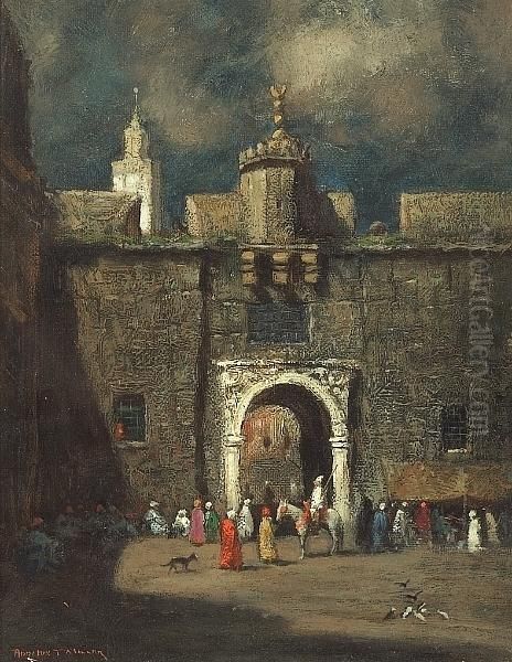 Fort Bab Azoun, Algiers Oil Painting by Addison Thomas Millar