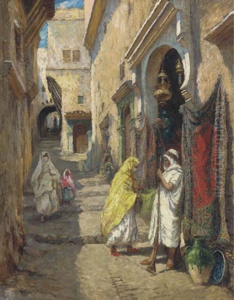 The Rug Merchant Oil Painting by Addison Thomas Millar