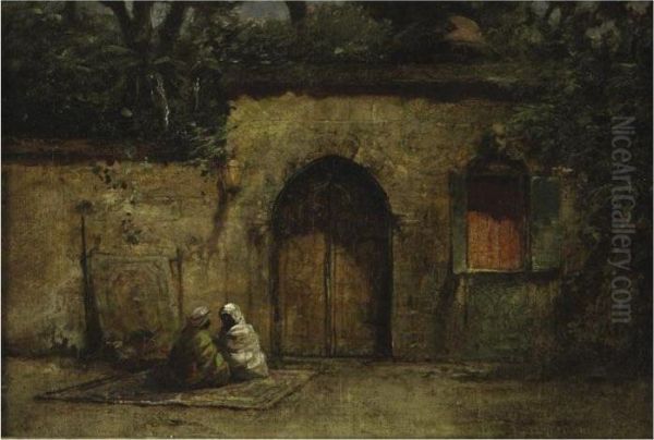 Guards Resting In The Afternoon Oil Painting by Addison Thomas Millar