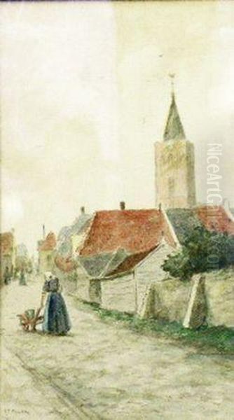 Street In Naarden Oil Painting by Addison Thomas Millar