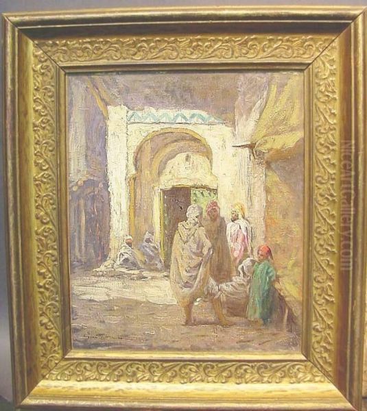 Arab Street Oil Painting by Addison Thomas Millar