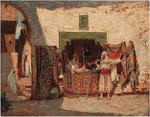 The Rug Merchant Oil Painting by Addison Thomas Millar