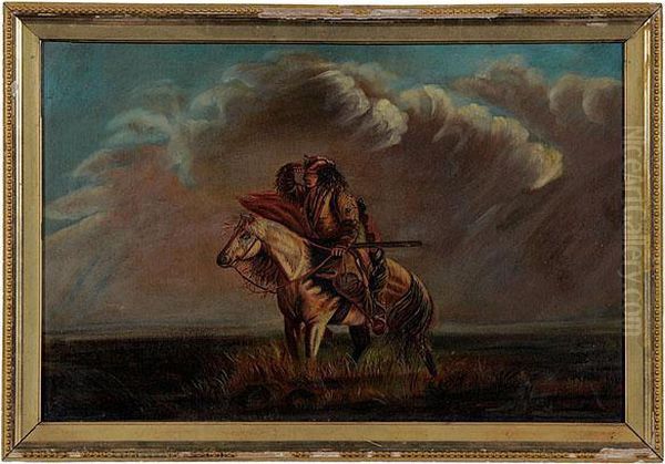 Indian Scout Oil Painting by Alfred Jacob Miller