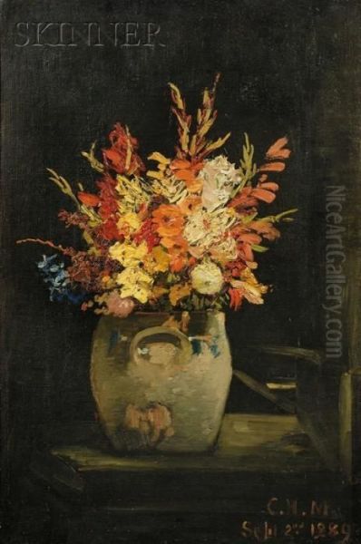 Still Life With Flowers Oil Painting by Charles Henry Miller