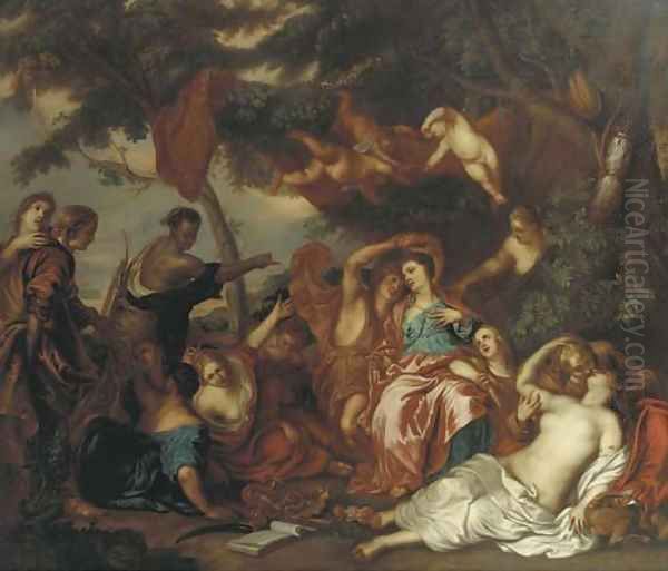 Amarillis and Mirtillo Oil Painting by Sir Anthony Van Dyck