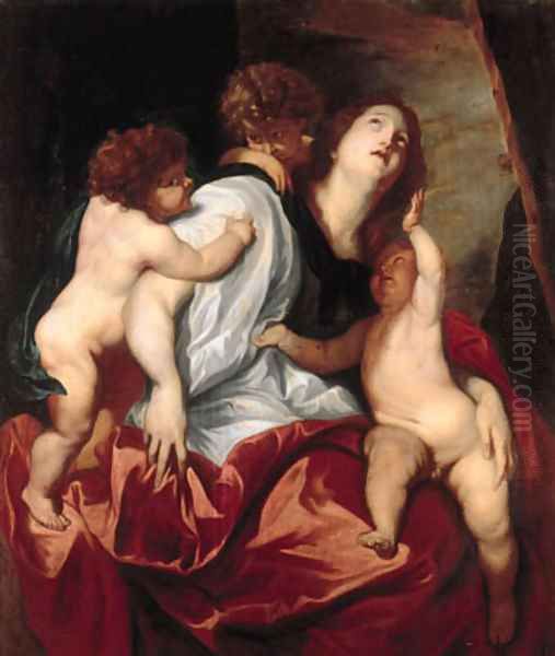 Charity Oil Painting by Sir Anthony Van Dyck