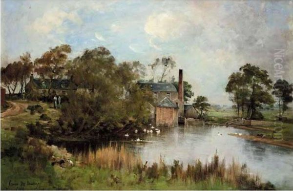 The Mill Pond Oil Painting by James Robertson Miller