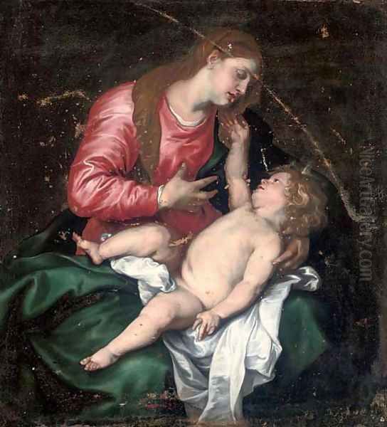 The Madonna and Child Oil Painting by Sir Anthony Van Dyck