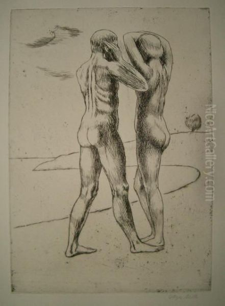 Two Etchings. by Kenneth Hayes Miller