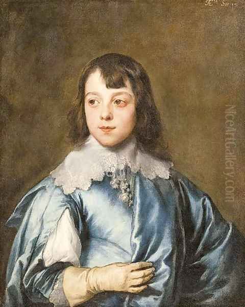 Portrait of Charles, Lord Strange, later 8th Earl of Derby (1628-72) Oil Painting by Sir Anthony Van Dyck