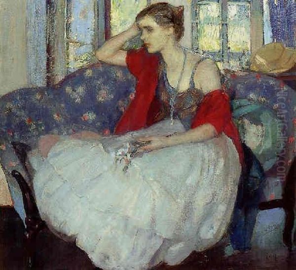 Reverie Oil Painting by Richard Emile Miller