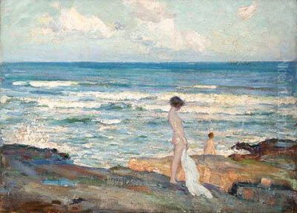 Bathers Oil Painting by Richard Emile Miller