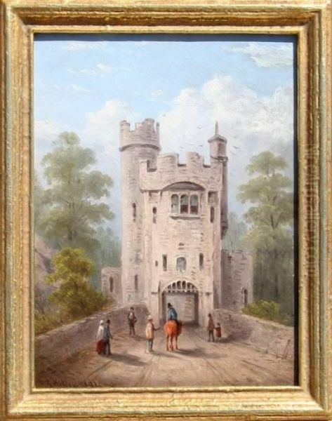 Unknown - Castle Oil Painting by William Rickarby Miller