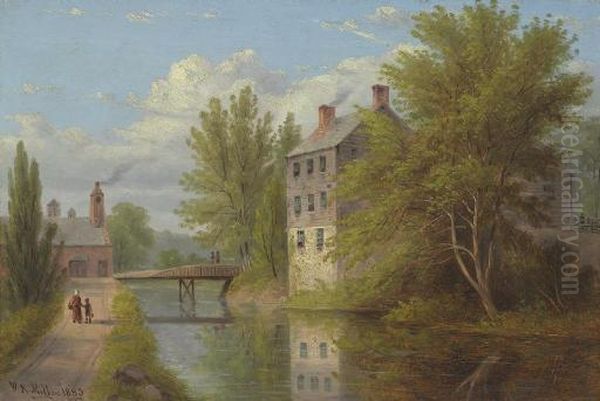 The Old Mill Oil Painting by William Rickarby Miller