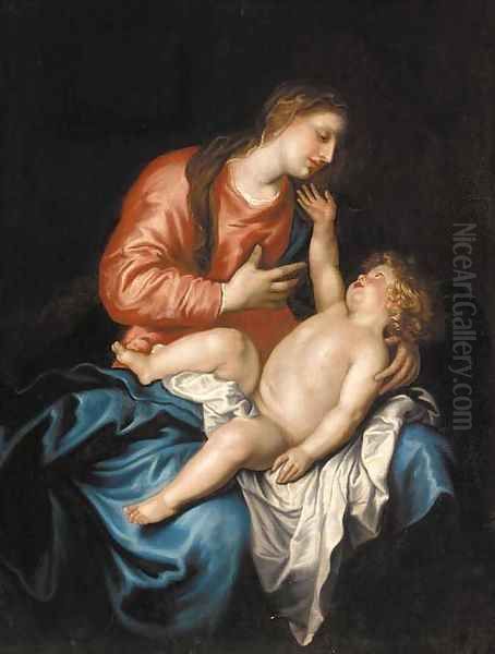 The Madonna and Child 2 Oil Painting by Sir Anthony Van Dyck