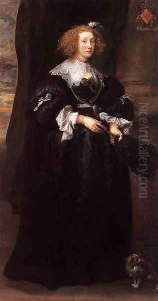 Marie de Raet Oil Painting by Sir Anthony Van Dyck