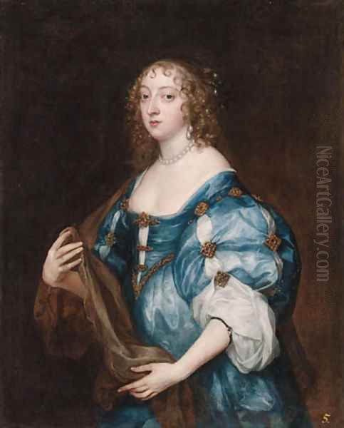 Portrait of Catherine, Lady d'Aubigny Oil Painting by Sir Anthony Van Dyck