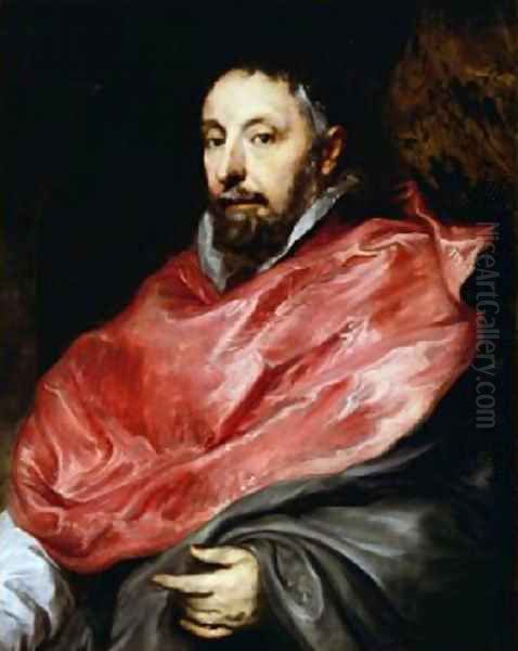 Portrait of Antoine Triest Bishop of Ghent 1627 Oil Painting by Sir Anthony Van Dyck