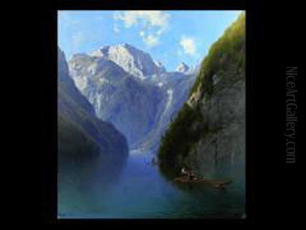 Der Konigssee Oil Painting by Karl Millner