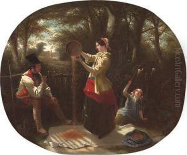 Winnowing Oil Painting by William Edward Millner