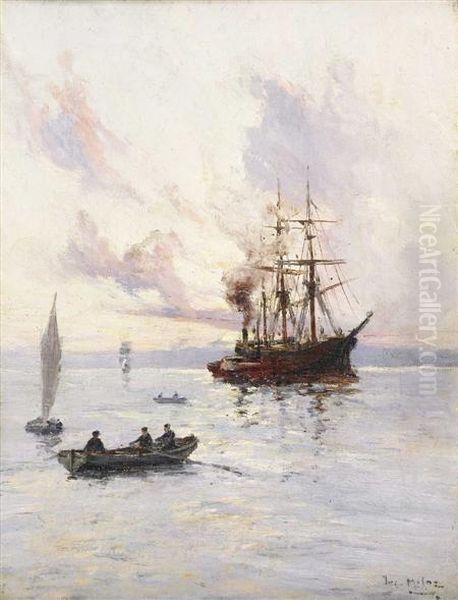 Replenishing The Fleet Oil Painting by Joseph Milner