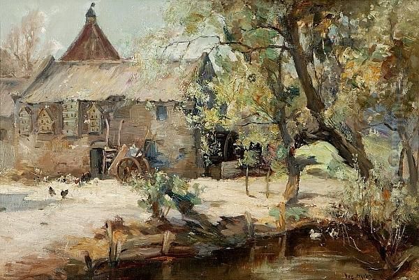 The Mill Pond Oil Painting by Joseph Milner