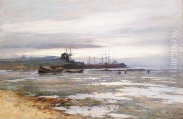 Elie Bay, Fife Oil Painting by Joseph Milner