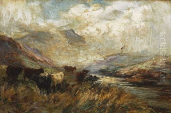 West Highland Glen Oil Painting by Joseph Milner