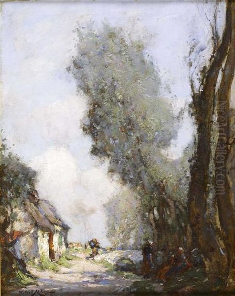 Returning Home Oil Painting by William Watt Milne